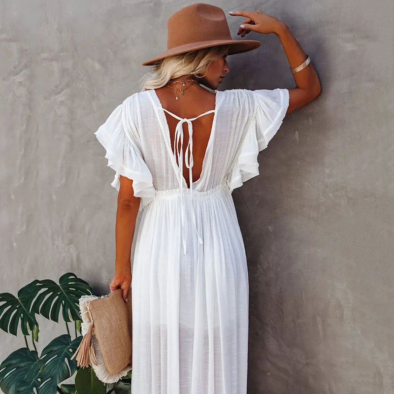 Robe Blanche Longue Hippie