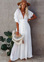 Robe Blanche Longue Hippie